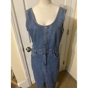 Vintage Regeneration by Celebrity Denim Jumper Jean Dress Size Large ( 12-14)